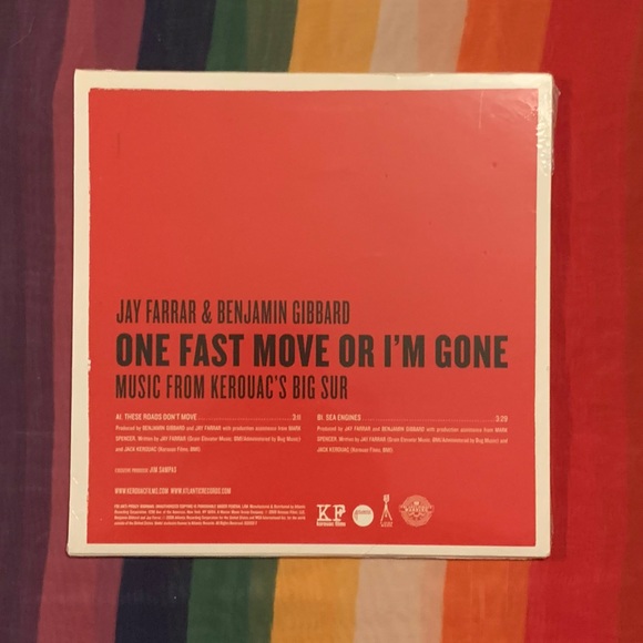 Jay Ferrar & Benjamin Gibbard Music From Jack Kerouac's Big Sur 7” Unopened - Picture 2 of 12